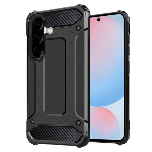 Hoes voor Samsung Galaxy A56 A566, Techsuit, Hybrid Armor, Zwart