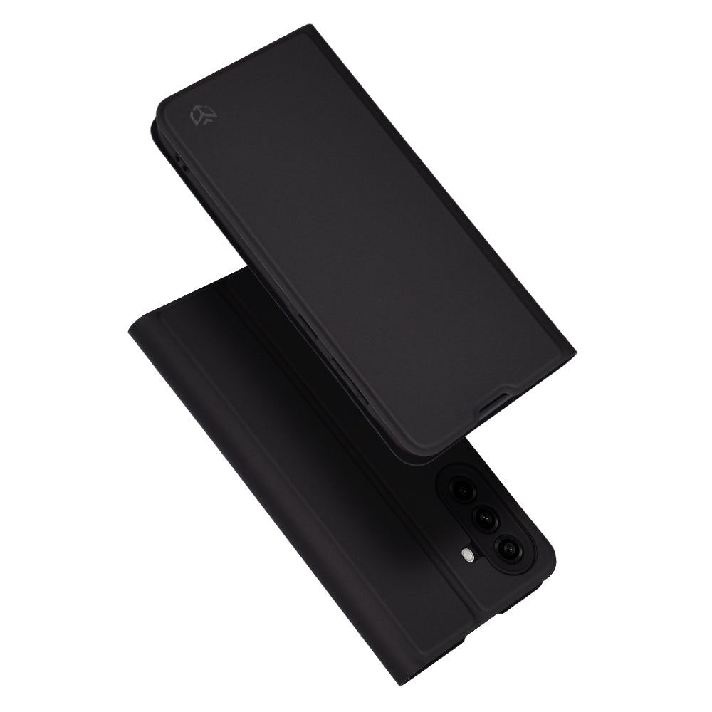 Hoes voor Samsung Galaxy A56 A566, Techsuit, Magskin Book, Zwart