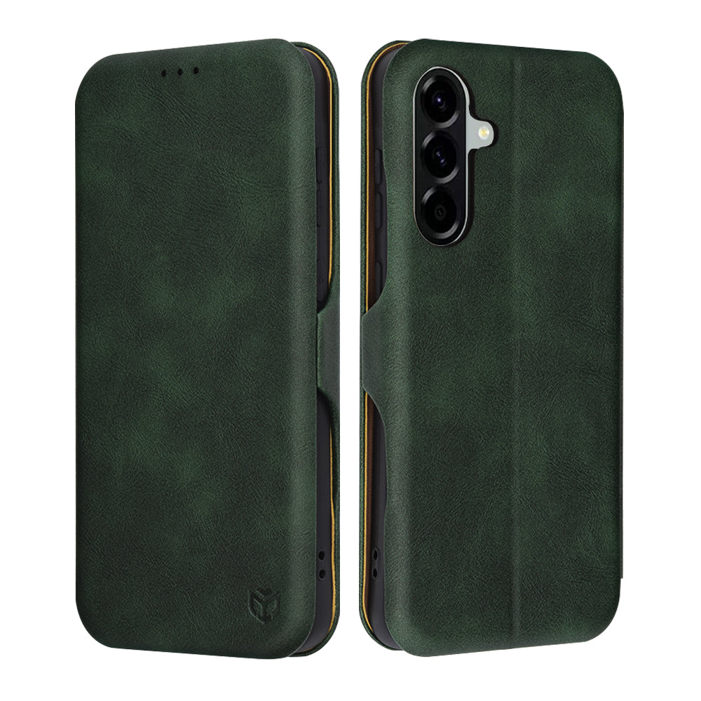 Hoes voor Samsung Galaxy A56 A566, Techsuit, Safe Wallet Plus, Groen