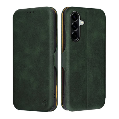 Hoes voor Samsung Galaxy A56 A566, Techsuit, Safe Wallet Plus, Groen