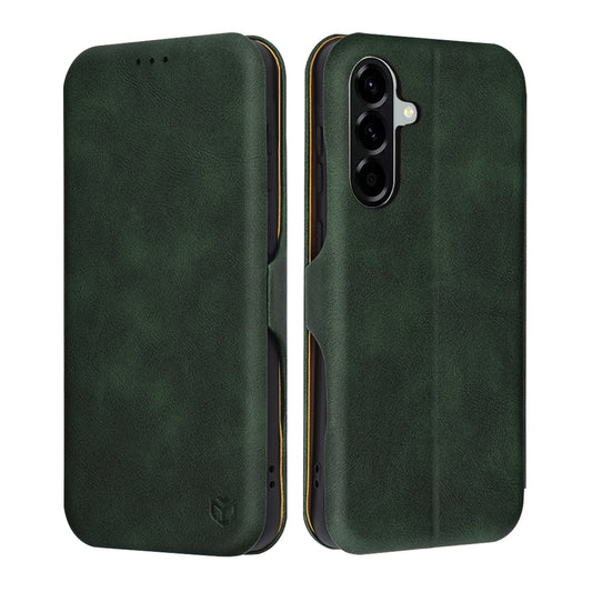 Hoes voor Samsung Galaxy A56 A566, Techsuit, Safe Wallet Plus, Groen