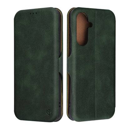 Hoes voor Samsung Galaxy A56 A566, Techsuit, Safe Wallet Plus, Groen