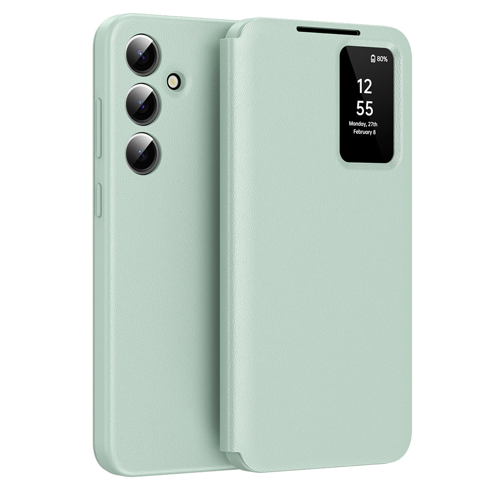 Hoes voor Samsung Galaxy A56 A566, Techsuit, SmartView, Groen