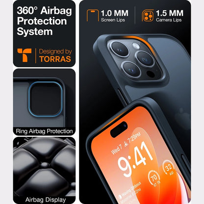 Hoes voor Samsung Galaxy A56 A566, Torras, Guardian, Zwart