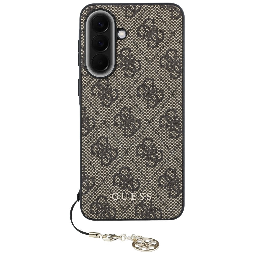 Case for Samsung Galaxy A57 5G, Guess, 4G Classic Logo Charm, Brown