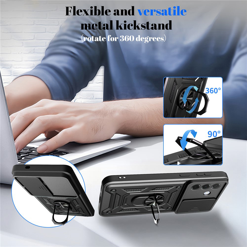 Case for Samsung Galaxy A57 5G, Techsuit, CamShield, Blue