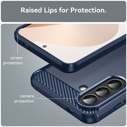 Hoes voor Samsung Galaxy A57 5G, Techsuit, Carbon, Blauw