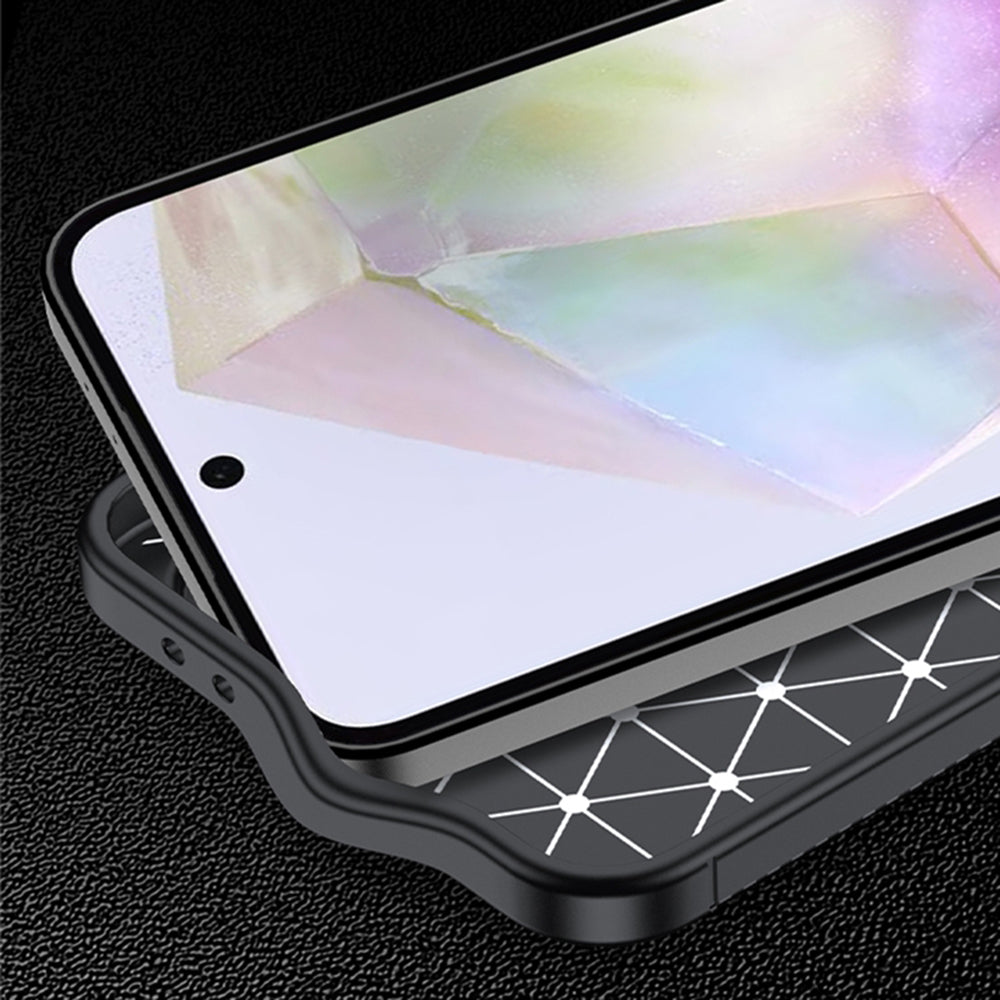 Hoes voor Samsung Galaxy A57 5G, Techsuit, CarbonFiber, Zwart