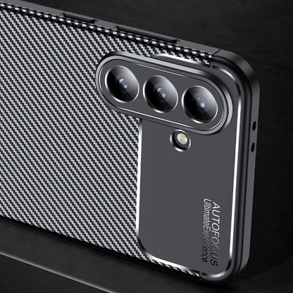 Hoes voor Samsung Galaxy A57 5G, Techsuit, CarbonFiber, Zwart