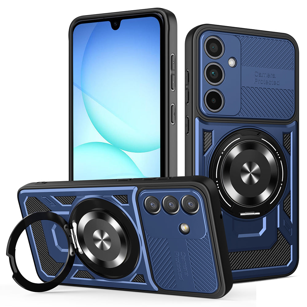 Hoes voor Samsung Galaxy A57 5G, Techsuit, RuggedCam, Blauw
