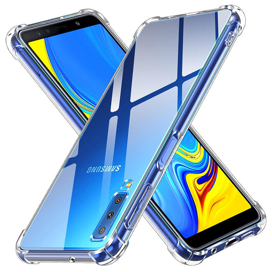 Hoes voor Samsung Galaxy A7 (2018) A750, Techsuit, Schokbestendig Transparant
