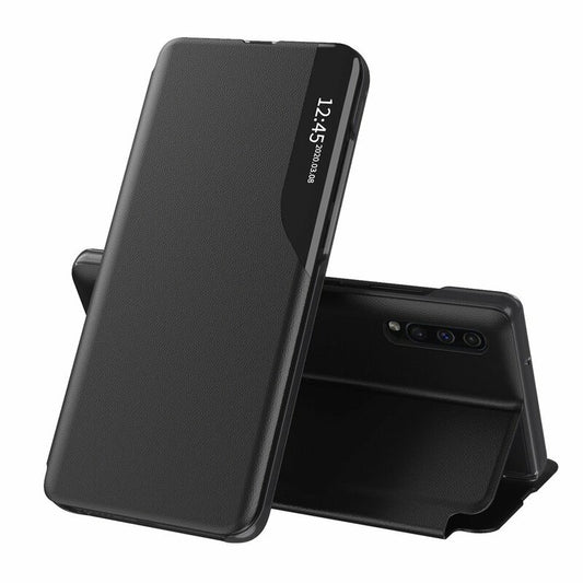 Hoes voor Samsung Galaxy A70s A707 / A70 A705, Techsuit, eFold, Zwart