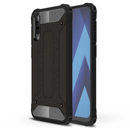 Hoes voor Samsung Galaxy A70s A707 / A70 A705, Techsuit, Hybrid Armor, Zwart