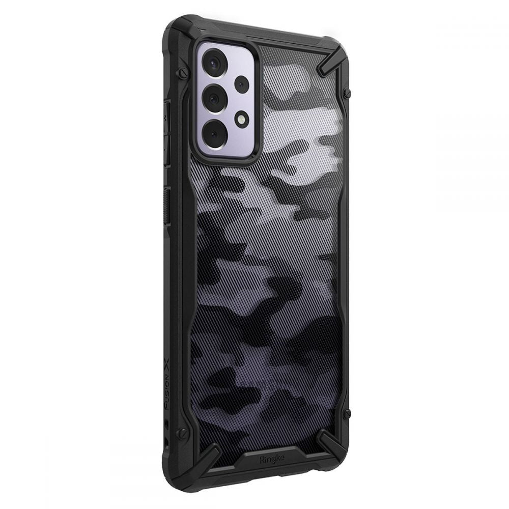Hoesje voor Samsung Galaxy A72 A725 / A72 5G A726, Ringke, Fusion X Design, Camouflage