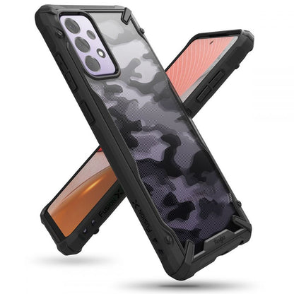 Hoesje voor Samsung Galaxy A72 A725 / A72 5G A726, Ringke, Fusion X Design, Camouflage