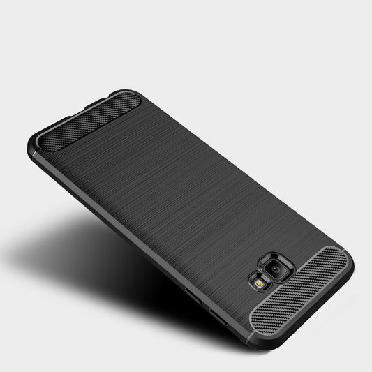 Hoes voor Samsung Galaxy J4 Plus (2018) J415, Techsuit, Carbon, Zwart