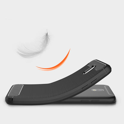 Hoes voor Samsung Galaxy J5 (2017) J530, Techsuit, Carbon, Zwart