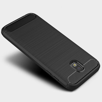 Hoes voor Samsung Galaxy J7 (2017) J730, Techsuit, Carbon, Zwart