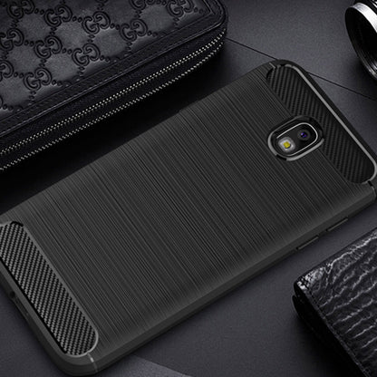 Hoes voor Samsung Galaxy J7 (2017) J730, Techsuit, Carbon, Zwart