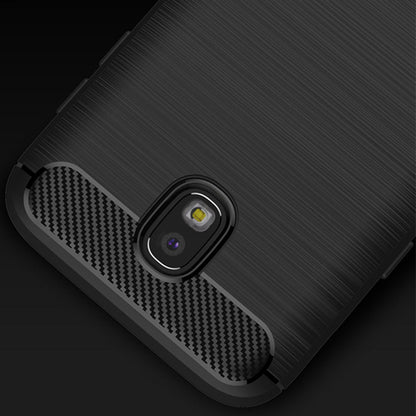 Hoes voor Samsung Galaxy J7 (2017) J730, Techsuit, Carbon, Zwart