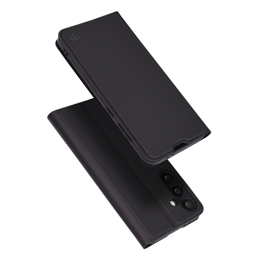Hoes voor Samsung Galaxy M56 M566, Techsuit, Magskin Book, Zwart