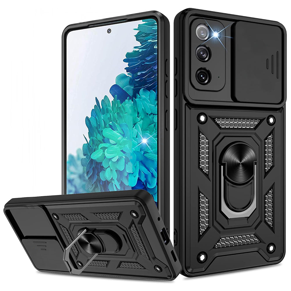 Hoes voor Samsung Galaxy Note 20 5G N981 / Note 20 N980, Techsuit, CamShield, Zwart