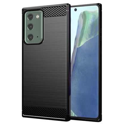 Hoes voor Samsung Galaxy Note 20 5G N981 / Note 20 N980, Techsuit, Carbon, Zwart