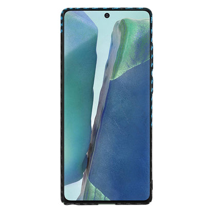 Hoes voor Samsung Galaxy Note 20 5G N981 / Note 20 N980, Techsuit, Carbonite FiberShell, Zwart Blauw