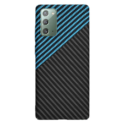 Hoes voor Samsung Galaxy Note 20 5G N981 / Note 20 N980, Techsuit, Carbonite FiberShell, Zwart Blauw