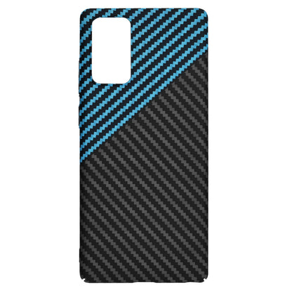 Hoes voor Samsung Galaxy Note 20 5G N981 / Note 20 N980, Techsuit, Carbonite FiberShell, Zwart Blauw
