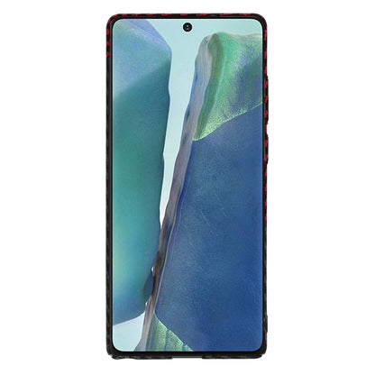 Hoes voor Samsung Galaxy Note 20 5G N981 / Note 20 N980, Techsuit, Carbonite FiberShell, Zwart Rood