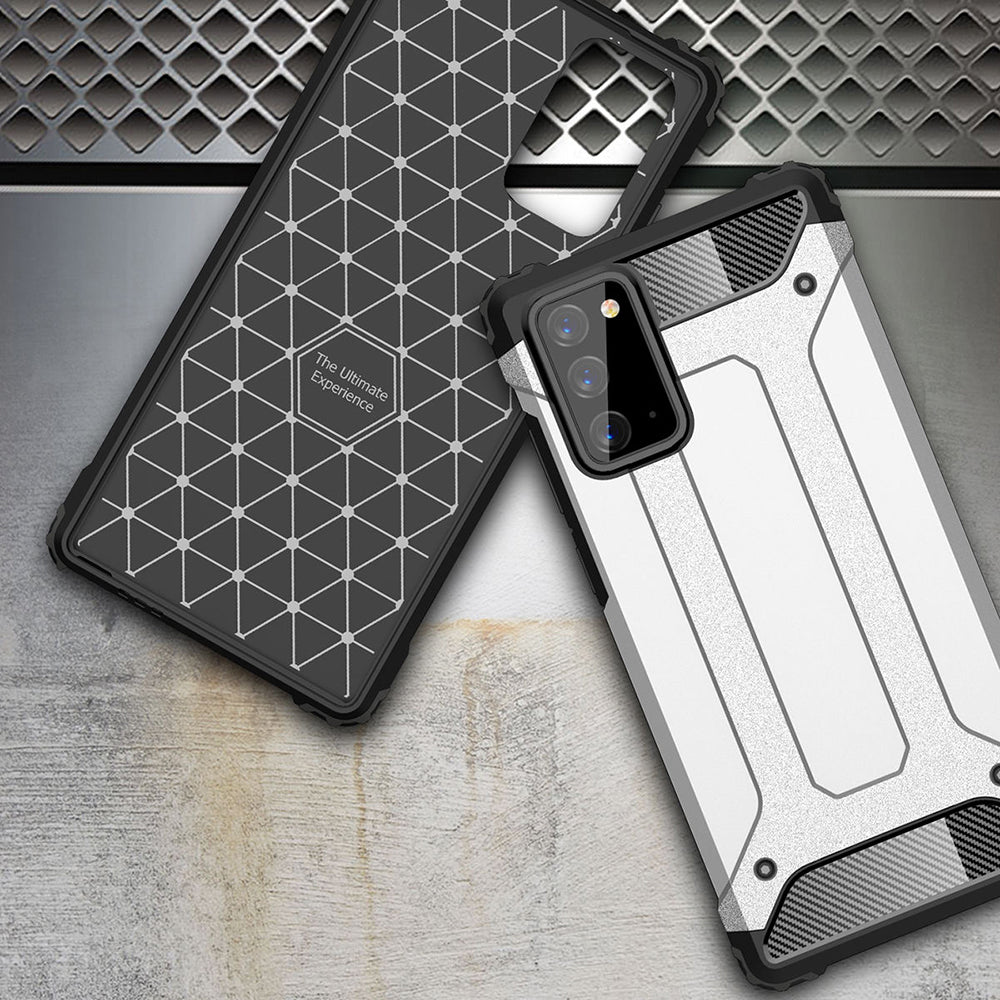 Hoes voor Samsung Galaxy Note 20 5G N981 / Note 20 N980, Techsuit, Hybrid Armor, Zwart