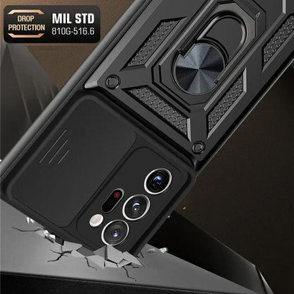 Hoes voor Samsung Galaxy Note 20 Ultra 5G N986 / Note 20 Ultra N985, Techsuit, CamShield, Zwart