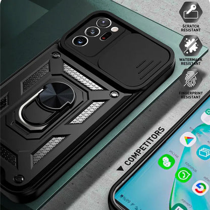 Hoes voor Samsung Galaxy Note 20 Ultra 5G N986 / Note 20 Ultra N985, Techsuit, CamShield, Zwart
