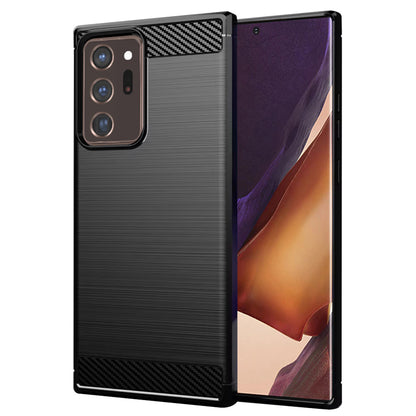 Hoes voor Samsung Galaxy Note 20 Ultra 5G N986 / Note 20 Ultra N985, Techsuit, Carbon, Zwart