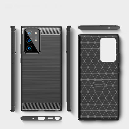 Hoes voor Samsung Galaxy Note 20 Ultra 5G N986 / Note 20 Ultra N985, Techsuit, Carbon, Zwart