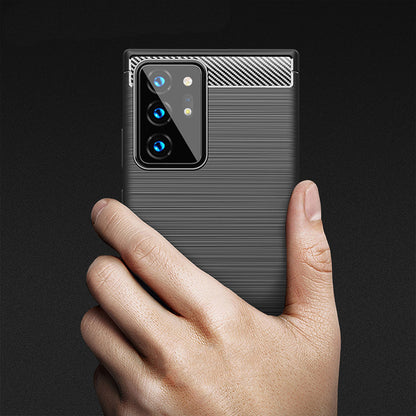 Hoes voor Samsung Galaxy Note 20 Ultra 5G N986 / Note 20 Ultra N985, Techsuit, Carbon, Zwart