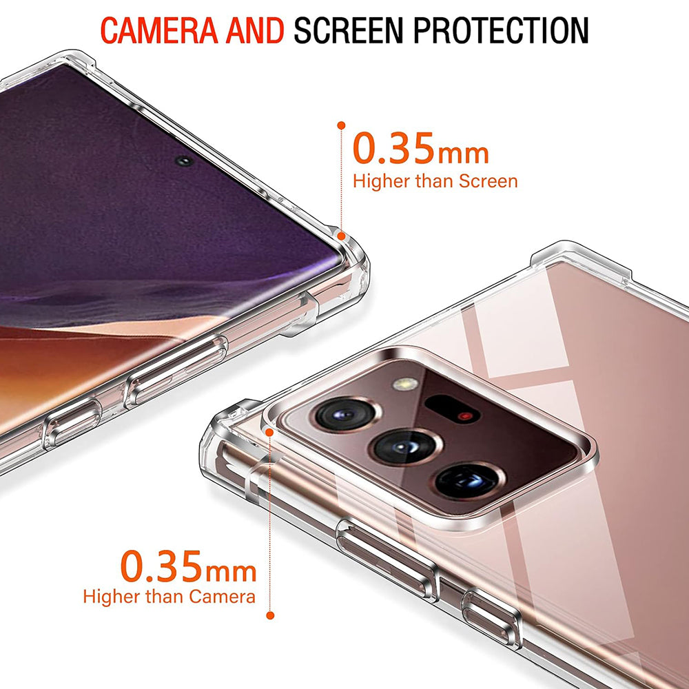 Hoesje voor Samsung Galaxy Note 20 Ultra 5G N986 / Note 20 Ultra N985, Techsuit, Schokbestendig Helder, Transparant