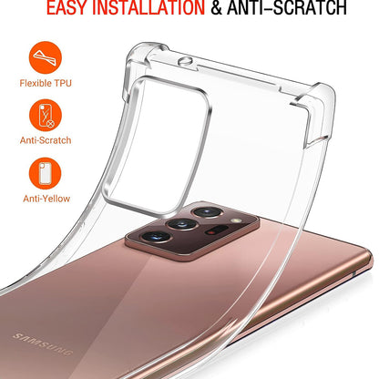 Hoesje voor Samsung Galaxy Note 20 Ultra 5G N986 / Note 20 Ultra N985, Techsuit, Schokbestendig Helder, Transparant
