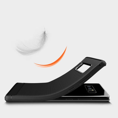 Hoes voor Samsung Galaxy Note 8 N950, Techsuit, Carbon, Zwart
