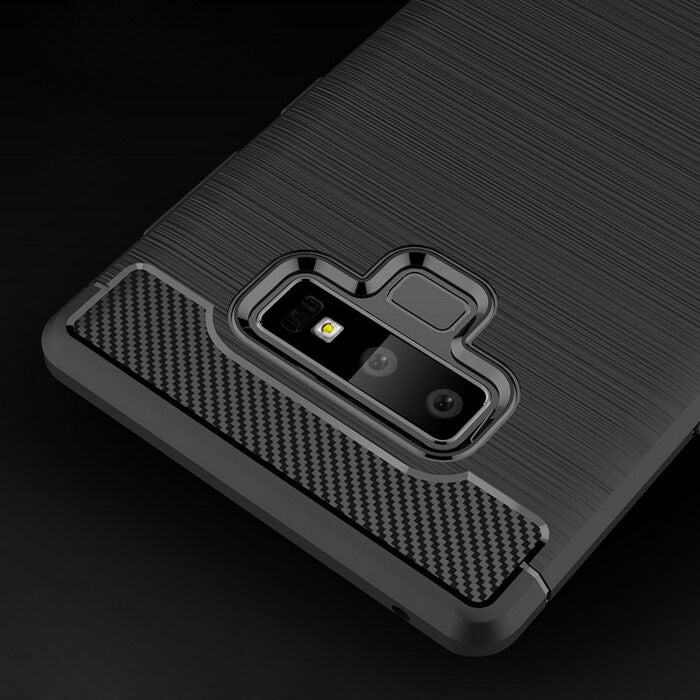Hoes voor Samsung Galaxy Note 9 N960, Techsuit, Carbon, Zwart