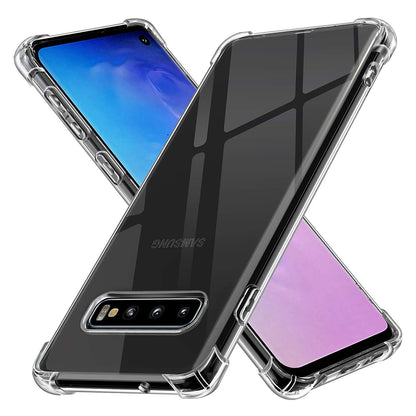 Hoes voor Samsung Galaxy S10 G973, Techsuit, Schokbestendig Transparant, Doorzichtig