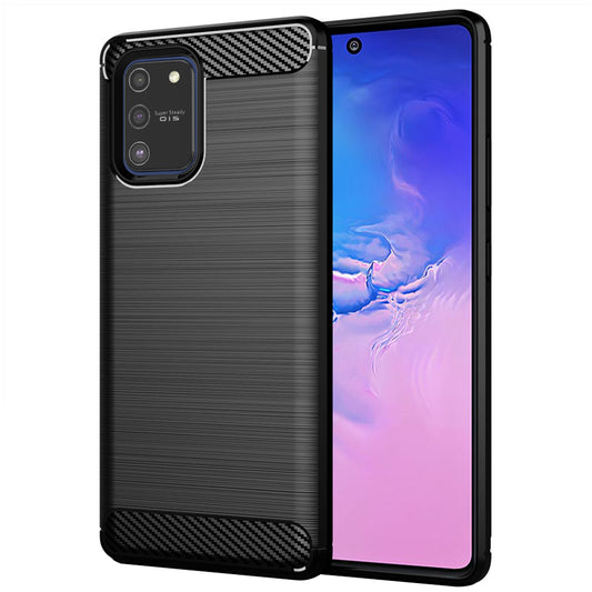 Hoes voor Samsung Galaxy S10 Lite G770, Techsuit, Carbon, Zwart