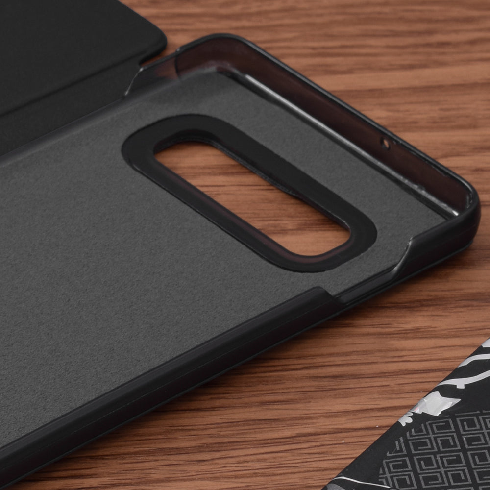 Hoes voor Samsung Galaxy S10+ G975, Techsuit, eFold, Zwart