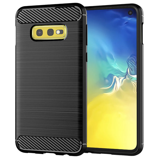 Hoes voor Samsung Galaxy S10e G970, Techsuit, Carbon, Zwart