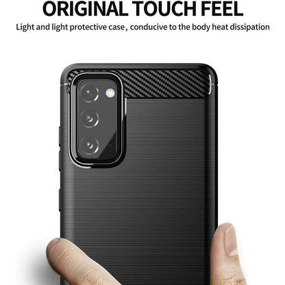 Case for Samsung Galaxy S20 FE 2022 G781 / S20 FE 5G G781 / S20 FE G780, Techsuit, Carbon, Black