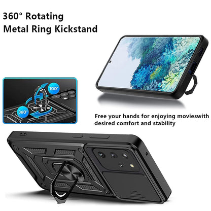 Hoes voor Samsung Galaxy S20+ 5G G986 / S20+ G985, Techsuit, CamShield, Zwart