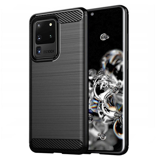 Hoes voor Samsung Galaxy S20 Ultra 5G G988 / S20 Ultra G988, Techsuit, Carbon, Zwart