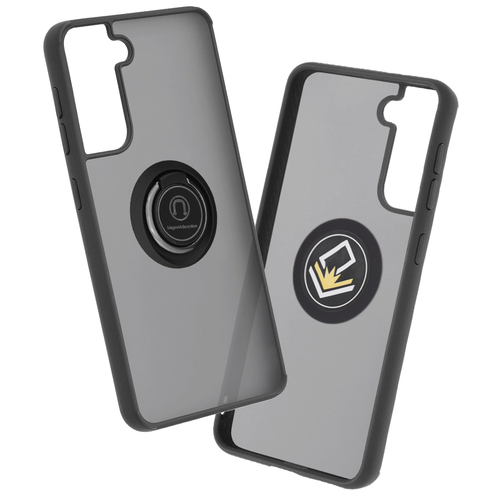 Hoes voor Samsung Galaxy S21 5G G991, Techsuit, Glinth, Zwart