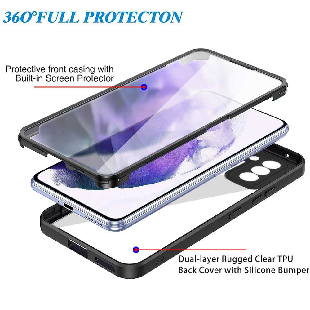 Hoes voor Samsung Galaxy S21 FE 5G G990, Techsuit, ColorVerse 360, Zwart
